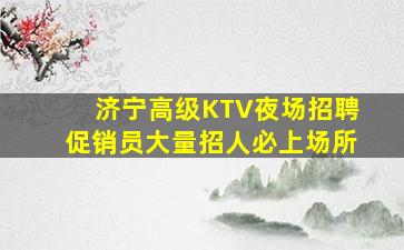 济宁高级KTV夜场招聘促销员大量招人必上场所